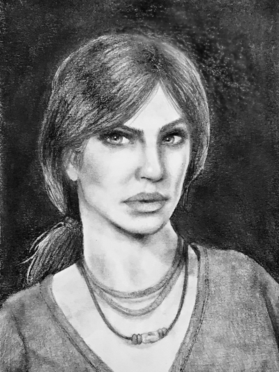 Drawing of Chloe Frazer