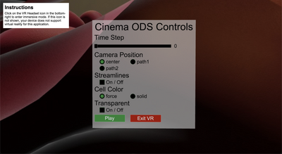 GUI in Blood Flow Data